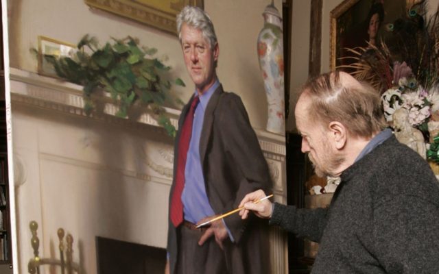 An Artist Included Monica's Dress in His Portrait of Bill Clinton