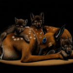 Deer Friends – 11×14 (2014)